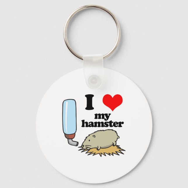 Chaveiro I Heart (Love) My Hamster (Frente)