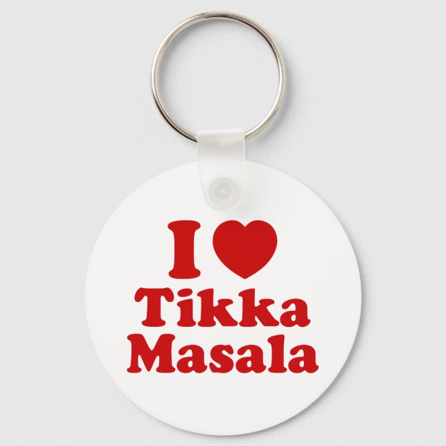 Chaveiro I Heart (Love) Tikka Masala (Frente)