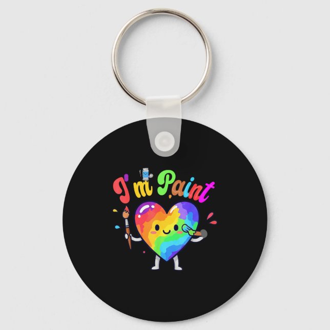 Chaveiro I Heart Love To Finger I'm Paint Cute Couple Valen (Frente)