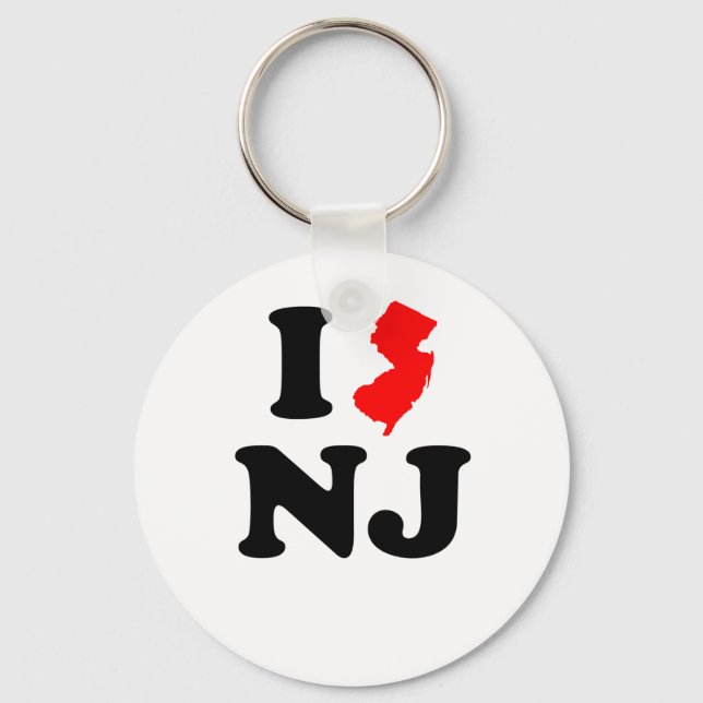Chaveiro I Heart NJ (Frente)