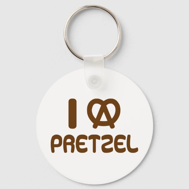 Chaveiro I Heart Pretzel (Frente)