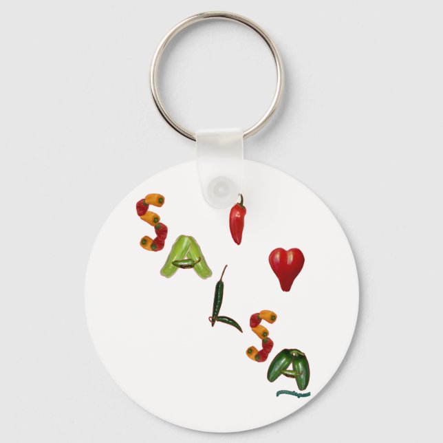 Chaveiro I Heart Salsa (Frente)