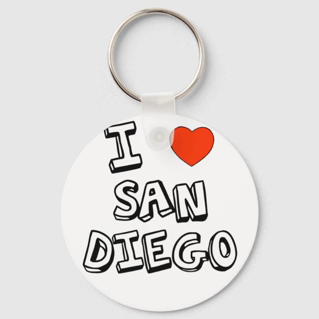 Chaveiro I Heart San Diego (Frente)