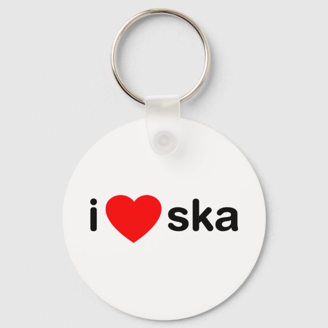 Chaveiro I Heart Ska (Frente)