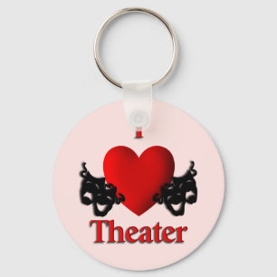 Chaveiro I Heart Theater Pink