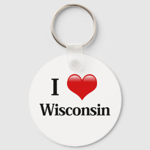 Chaveiro I Heart Wisconsin