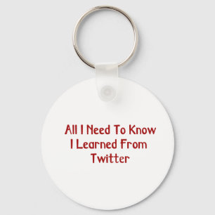 Chaveiro I Learned From Twitter Keychain