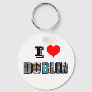 Chaveiro I Love Dublin Ireland 3D Viagem Photo
