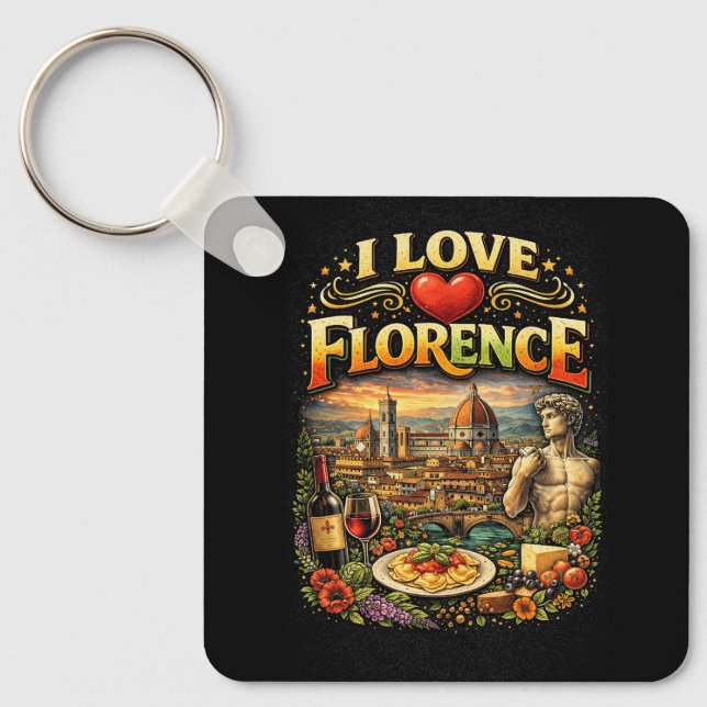 Chaveiro I Love Florence (Frente)