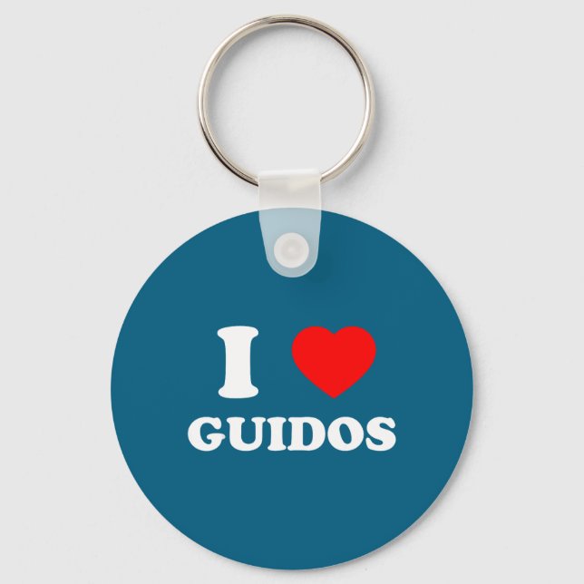 Chaveiro I Love Guidos Funny Italian American Quote  (Frente)