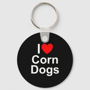 Chaveiro I Love (Heart) Corn Dog