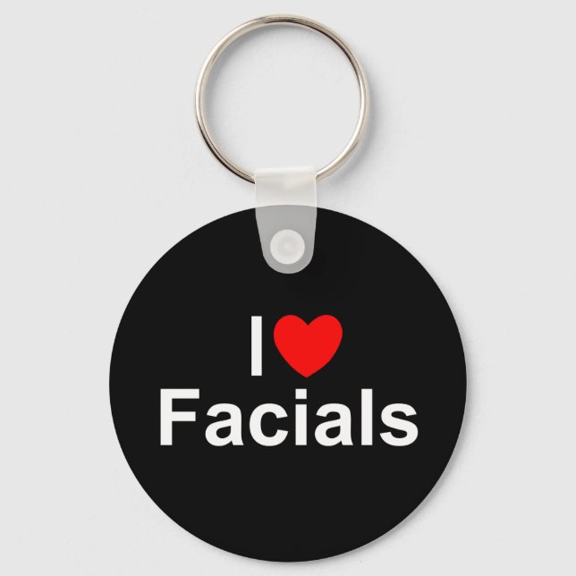 Chaveiro I Love (Heart) Facials (Frente)
