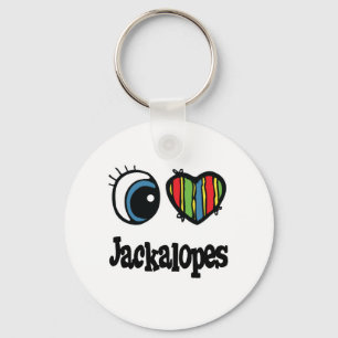Chaveiro I Love (Heart) Jackalopes
