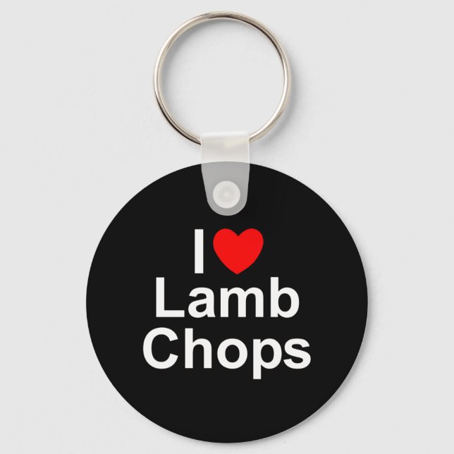 Chaveiro I Love (Heart) Lamb Chops (Frente)