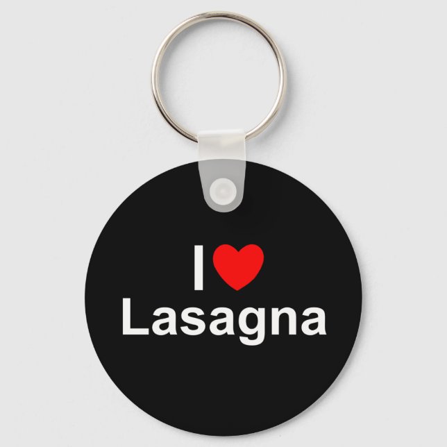 Chaveiro I Love (Heart) Lasagna (Frente)