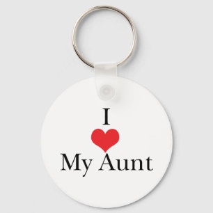Chaveiro I Love (Heart) My Aunt