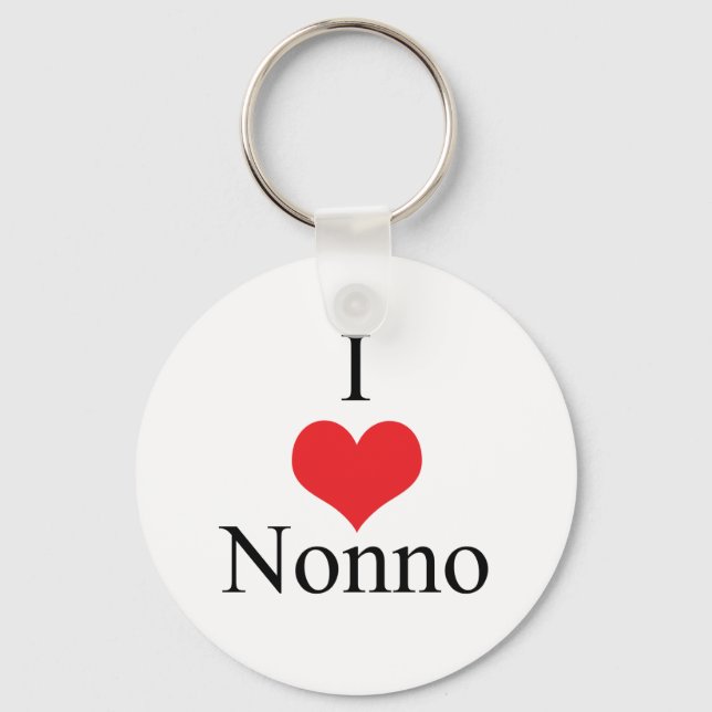 Chaveiro I Love (Heart) Nonno (Frente)