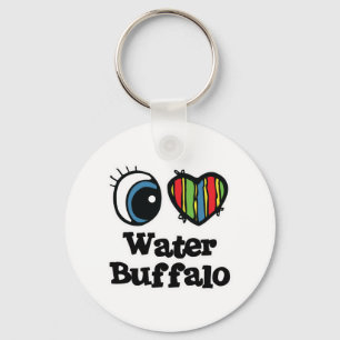 Chaveiro I Love (Heart) Water Buffalo