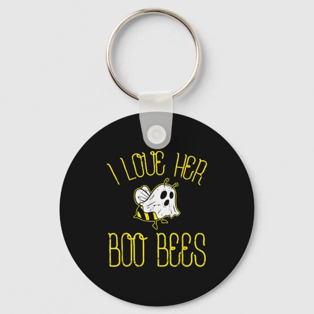 Chaveiro I Love Her Boo Bees Couples Halloween Adult Costum (Frente)