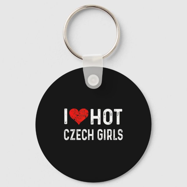 Chaveiro I Love Hot Czech Girls Czech Republic Heart Wife G (Frente)