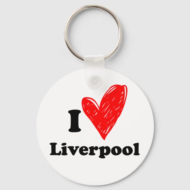 Chaveiro I love Liverpool (Frente)