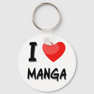 Chaveiro I LOVE MANGA keychain
