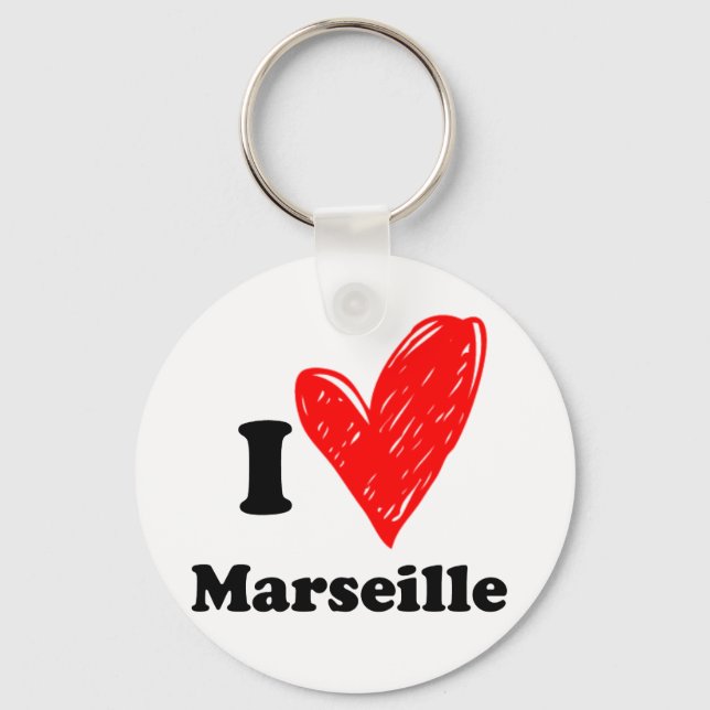 Chaveiro I love Marseille (Frente)