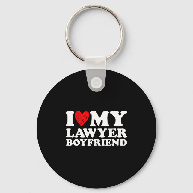 Chaveiro I Love My Lawyer Boyfriend Bf Valentines Day Women (Frente)