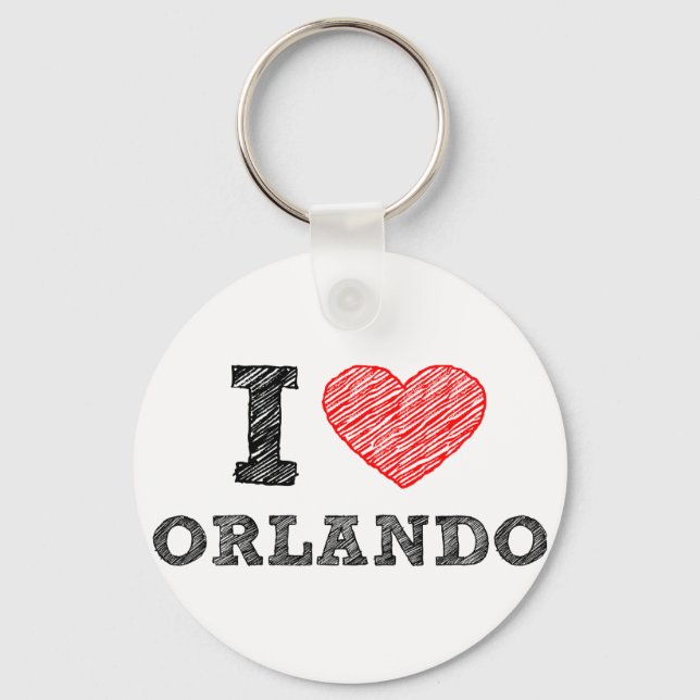 Chaveiro I-Love-Orlando (Frente)