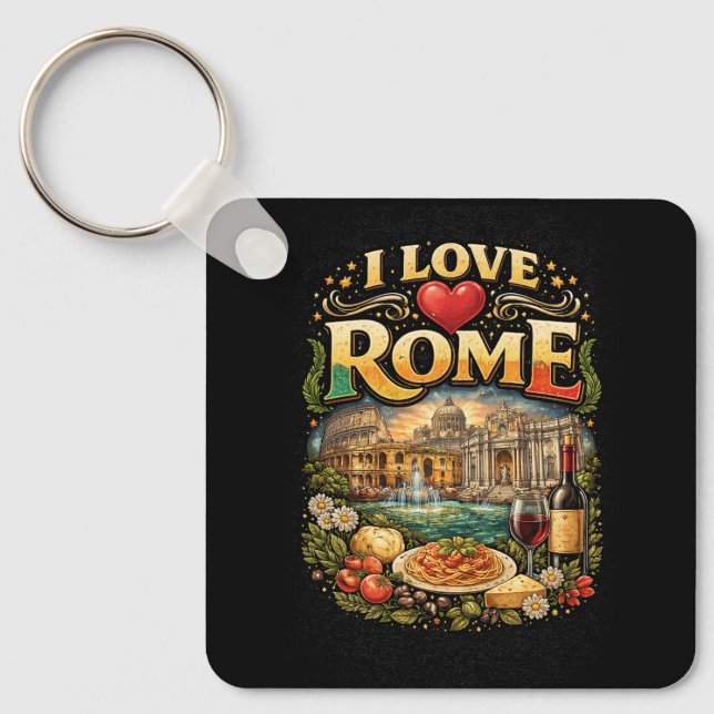 Chaveiro I Love Rome (Frente)