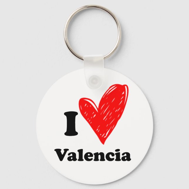 Chaveiro I Love Valencia (Frente)