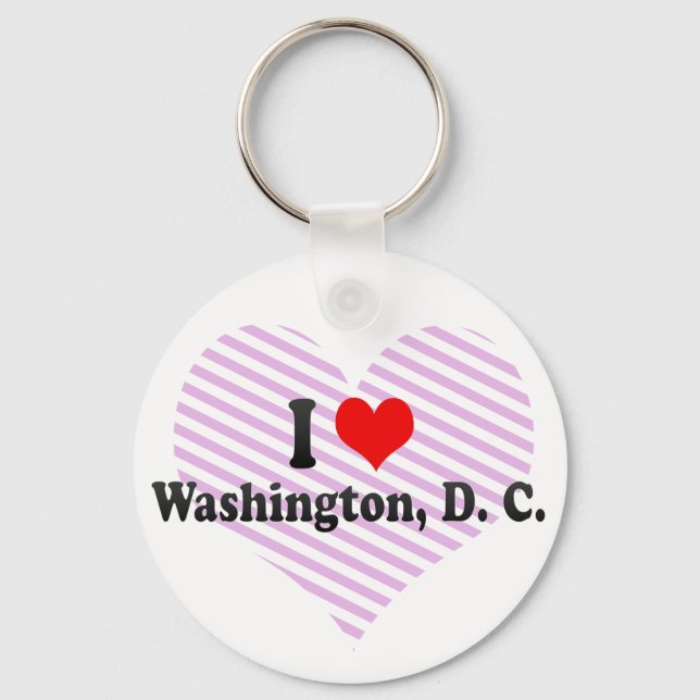 Chaveiro I Love Washington, D. C., Estados Unidos (Frente)