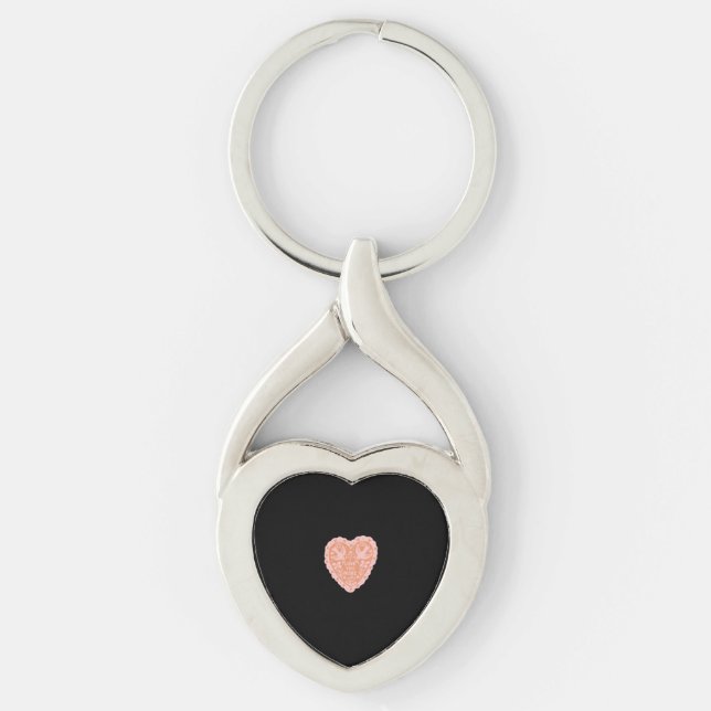 Chaveiro I Love You More Heart Graphic Style  (Frente)