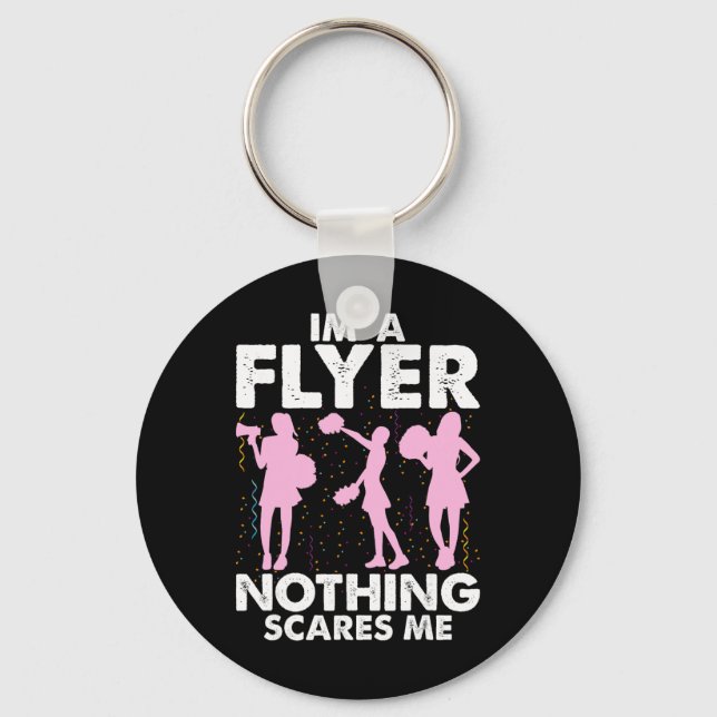 Chaveiro I’m A Flyer Nothing Scares Me Cheer Cheerleading C (Frente)