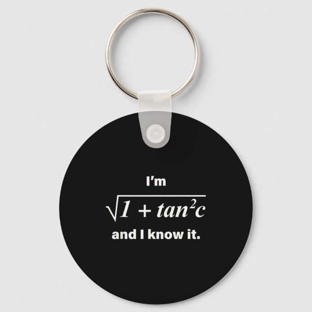 Chaveiro I’m Sec C And I Know It Funny Math Pun Math Lover  (Frente)