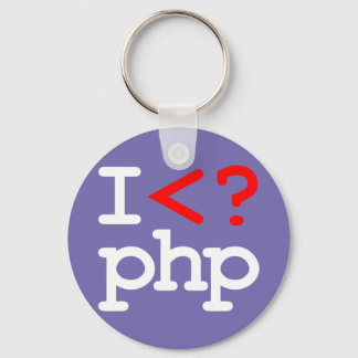 Chaveiro "I <? php" - Eu amo PHP