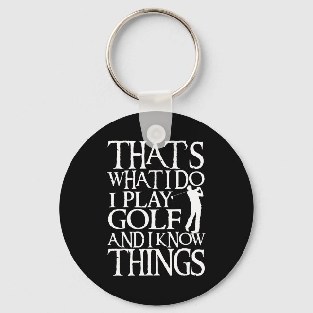 Chaveiro I Play Golf Funny Golf Quote Shop Uni-adults &amp; (Frente)