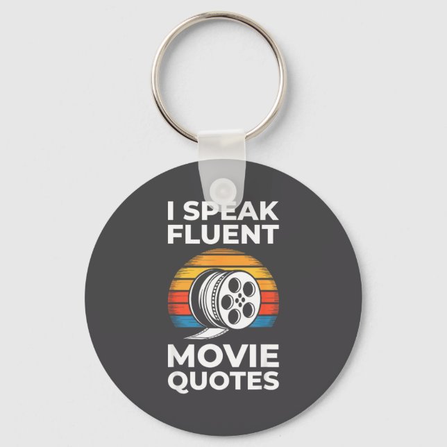 Chaveiro I Speak Fluent Movie Quotes Shirt Men Women Cinema (Frente)