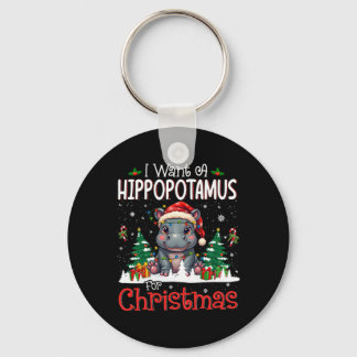 Chaveiro I Want A Hippopotamus For Christmas Xmas Hippo For