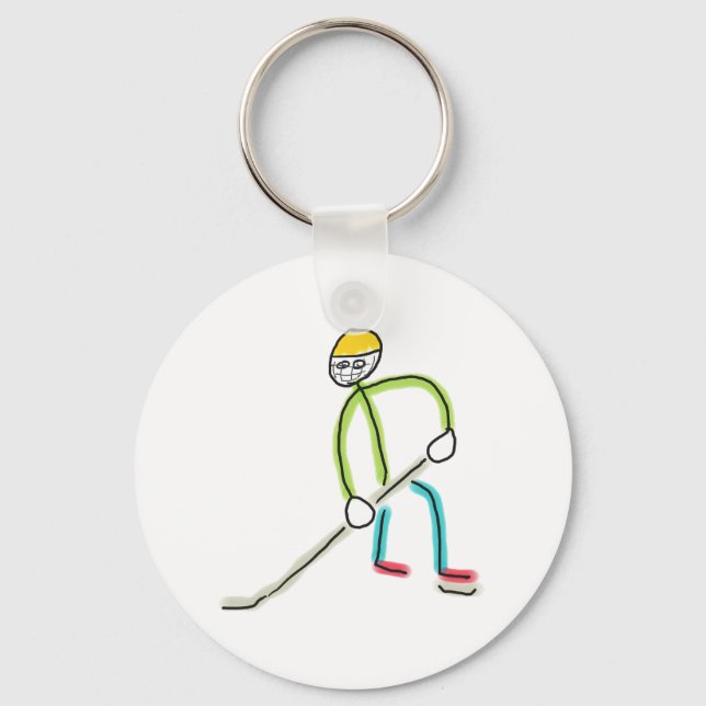 Chaveiro Ice Hockey Stickman (Frente)
