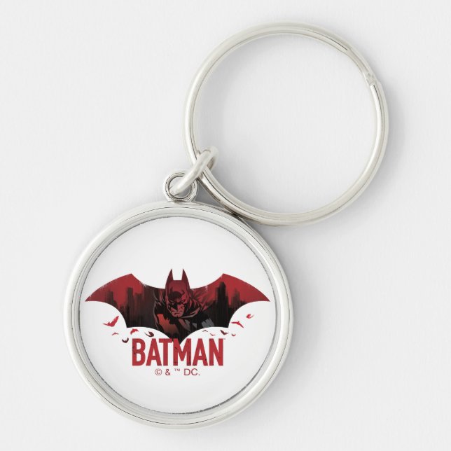 Chaveiro Ícone Batman Crimson Gotham (Frente)