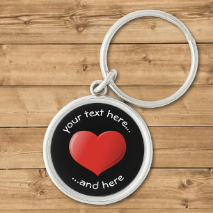 Chaveiro Ícone Coração 3D