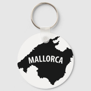 Chaveiro ícone do contorno da espanha de mallorca