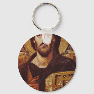Chaveiro Ícone do cristão de Pantocrator do Jesus Cristo