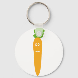 Chaveiro ícone engraçado da cenoura