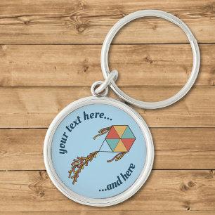 Chaveiro Ícone Kite Azul Claro