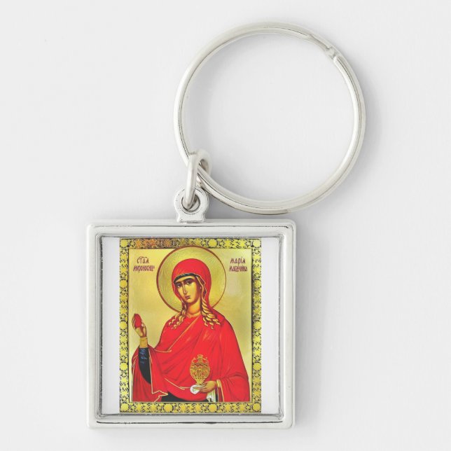 Chaveiro ícone ortodoxo de Santa Maria Madalena (Frente)