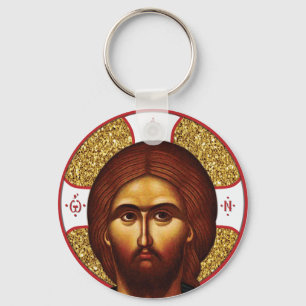 Chaveiro Ícone Ortodoxo do Cristo de Jesus Sagrado