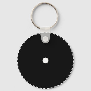 Chaveiro ícone preto da lâmina de serra