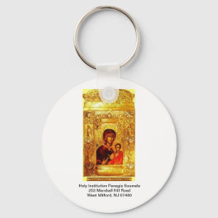 Chaveiro Ícone santamente de Panagia Soumela da instituiç